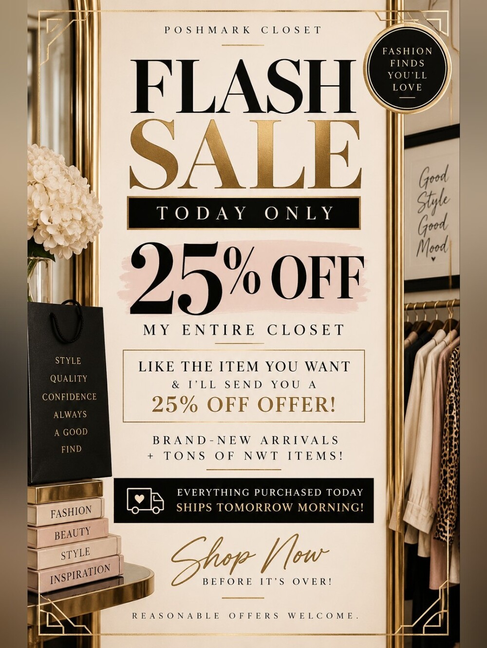 Flash Sale 25% Off